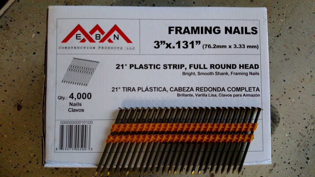 3″ x .131 Framing Nails 21 Degree Plastic Collated | EBN Construction